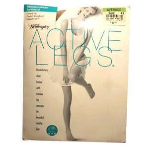 Pantyhose Medium Support Sand Average Control Top vtg Hosiery Worthington